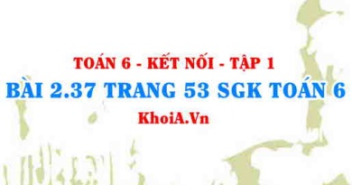Bài 2.37 trang 53 SGK Toán 6 tập 1 Kết nối tri thức